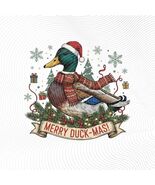 Merry Duck-Mas PNG SVG Bundle Christmas Mallard Duck Clipart Holiday POD... - $3.95
