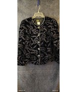 VTG R&amp;K Evening Black Sequence Blazer Women&#39;s medium misses made in the USA - £16.99 GBP