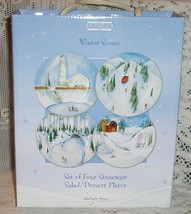 4 Sakura Winter Scenes Snow Lighthouse Barn Skaters Pine Tree Skiing New Box - £20.88 GBP