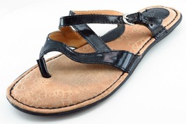 Born concept Flip Flops Black Synthetic Women Shoes Size 8 Medium - £15.53 GBP
