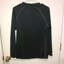 Souluxe Men&#39;s Polyester Blend Black Long Sleeve Activewear Top SZ Small - $8.90