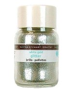 Jar of Martha Stewart Crafts Fine Glitter, Sterling, 1-1/2 oz White Gold... - $261.60 MXN