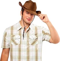 Forum Novelties Faux Suede Adult Cowboy Costume Hat, Brown, One Size - £11.76 GBP