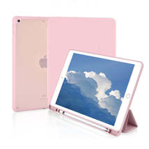 Anymob iPad Case Pink Acrylic Split PU leather Magnetic Smart Silicon with Pen S - £21.85 GBP