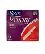 Vintage Kotex Security Tampons Super Absorbency 18 Count New Old Stock 2... - €17,17 EUR