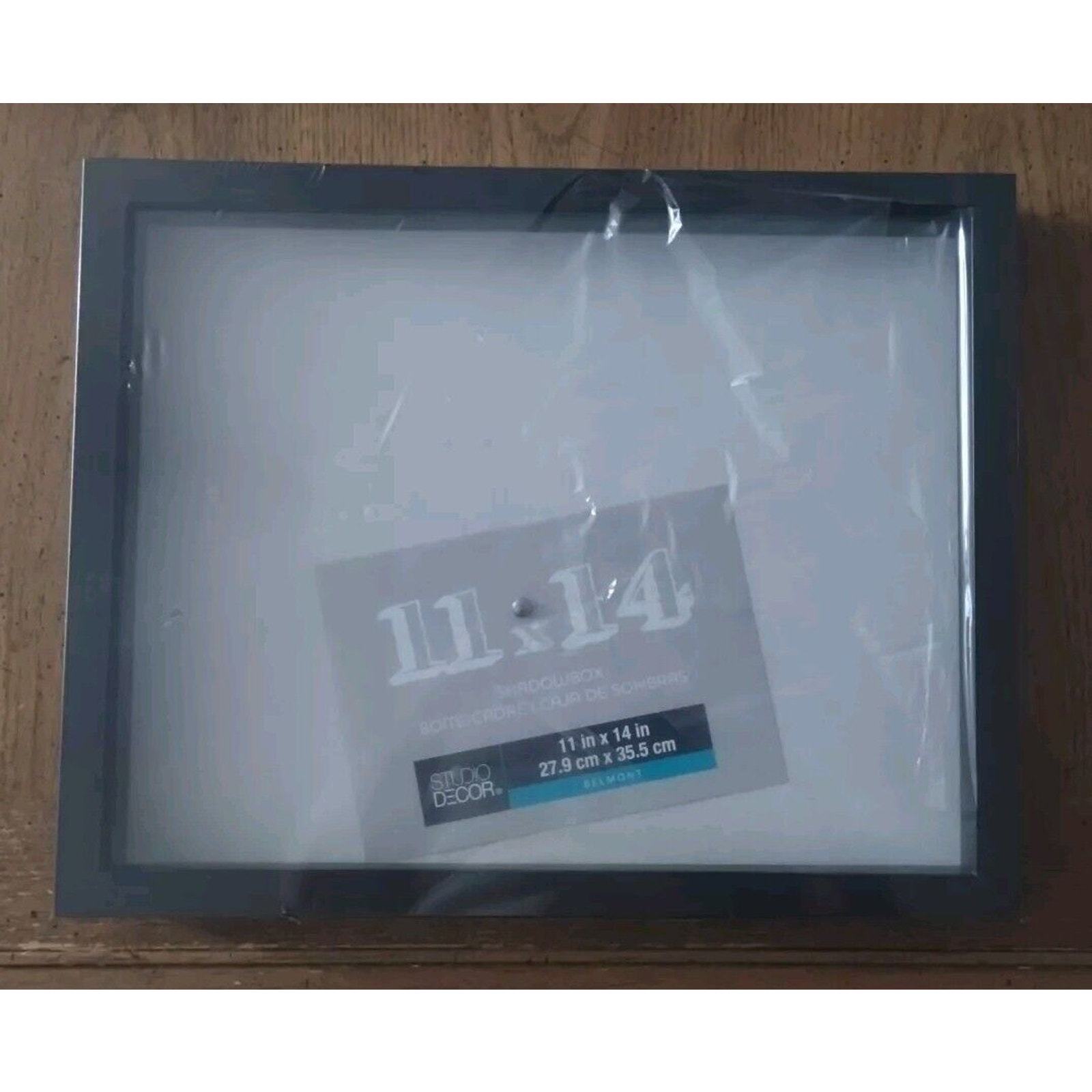 Black 11&quot; x 14&quot; Belmont Shadow Box by Studio Décor - Protective Plastic ... - £8.60 GBP
