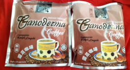 2 PACK INSTANT PREMIUM GANODERMA COFFEE 20 SACHETS EACH - £34.57 GBP
