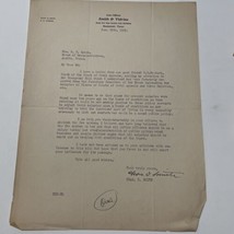 vintage Letter Smith &amp; Vidrine Law Firm Beaumont TX 1929 Chas D smith Po... - $42.81