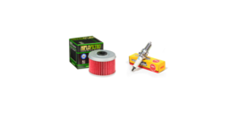 Tune Up Kit Oil Filter &amp; Spark Plug For 00-06 Honda TRX 350 Rancher 350E... - £6.87 GBP