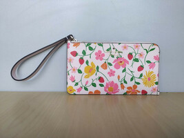 Kate Spade Lucy Strawberry Garden L-Zip Wristlet Worldwide Shipping T-0003 - $52.84