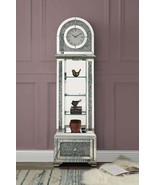 Noralie Grandfather Clock w/Led, Mirrored &amp; Faux Diamonds - $9,852.87 MXN