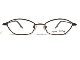 Nautica N9014 097 Eyeglasses Frames Brown Round Full Rim 44-15-125 - $50.59 CAD