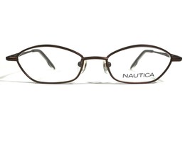 Nautica N9014 097 Eyeglasses Frames Brown Round Full Rim 44-15-125 - £29.24 GBP