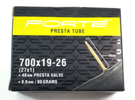 Forte Bicycle Inner Tube 700x19-26 27x1&quot; Presta Valve 48mm Road Bike Brand NEW - £15.78 GBP