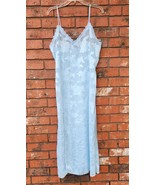 Baby Blue Maxi Sheer Night Gown Size Large Made in USA - €10,42 EUR