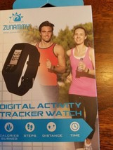 Zunammy Activity Tracker Watch ~ Black ~ Calories ~ Steps ~ Distance ~ Time - £17.64 GBP
