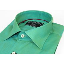 Men's Shirt Charles TYRWHITT Turkey 100% Cotton French Cuffs CHT-2 Green image 5