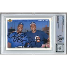 Tony Gwynn &amp; Chris &#39;92 Upper Deck Bloodlines San Diego Padres Signed BGS Auto 10 - £318.99 GBP