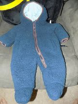 Ben Sherman Baby Unisex Blue Sherpa Pram 3/6 Months One Piece Winter Out... - $76.50
