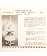 1967 Maude B Feld Antiques Store Advertisement NYC New York Vintage F13C - $372.59 MXN