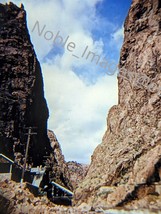 1950 Royal Gorge Railroad Bridge Colorado Glass Covered Kodachrome Slide - £4.27 GBP