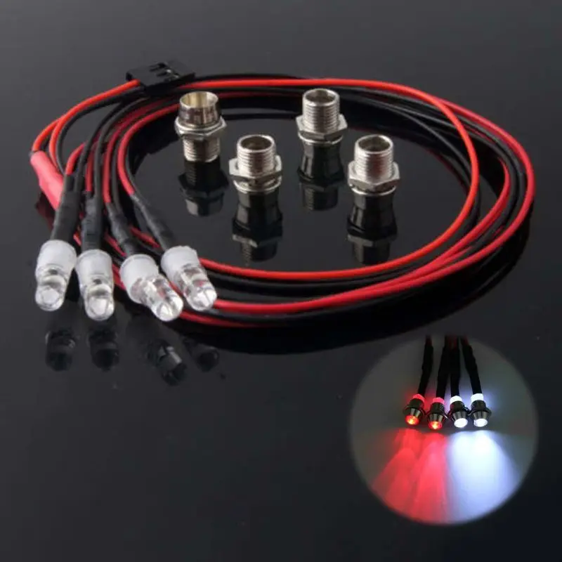 Model car upgrade modified parts accessories led car light 4 6 8 12 lights 5mm am thumb200