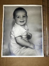 Vintage Baby Coveralls Found B&amp;W Photo-8”x10” Image Original-We Bundle! - £3.87 GBP