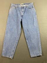 Vintage Levi&#39;s 560 Jeans 38x29 Blue Comfort Fit Relaxed Light Wash Tag 40x30 - $39.47