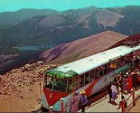 Vtg Postcard 1966 Cog Train at Summit Terminal Overhead Pike&#39;s Peak CO C... - $6.20
