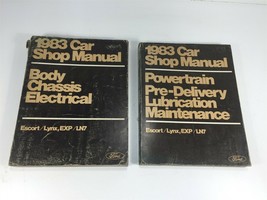 1983 Ford Car Shop Manual Escort Lynx Body Chassis Electrical Powertrain - $19.99
