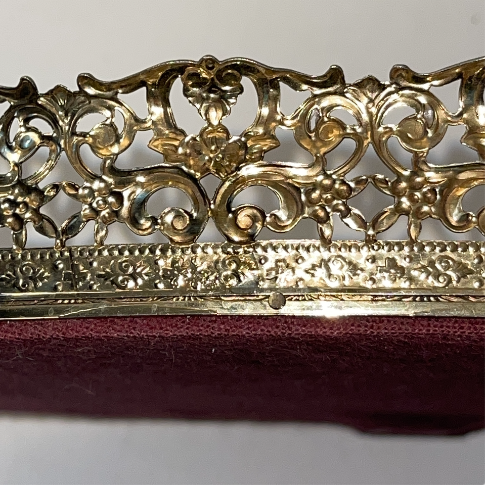 Vintage Stylebuilt Accessories Gold Tone Mirror Vanity Tray Item image 2