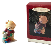 Hallmark Keepsake Ornament Child Care Giver Bear 1996 Handcrafted Bob Siedler - £6.19 GBP