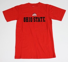 Ohio State Embroidered Pro Edge Adult&#39;s Red T-Shirt - Size Small (S) - $14.99