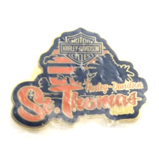 Harley Davidson Motorcycles St Thomas USVI U.S. Virgin Islands Pin Advertise - £9.71 GBP