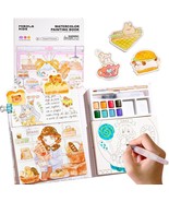 8 Colors Watercolor Painting Pad for Kids Pocket Paint with Water Book S... - £23.49 GBP