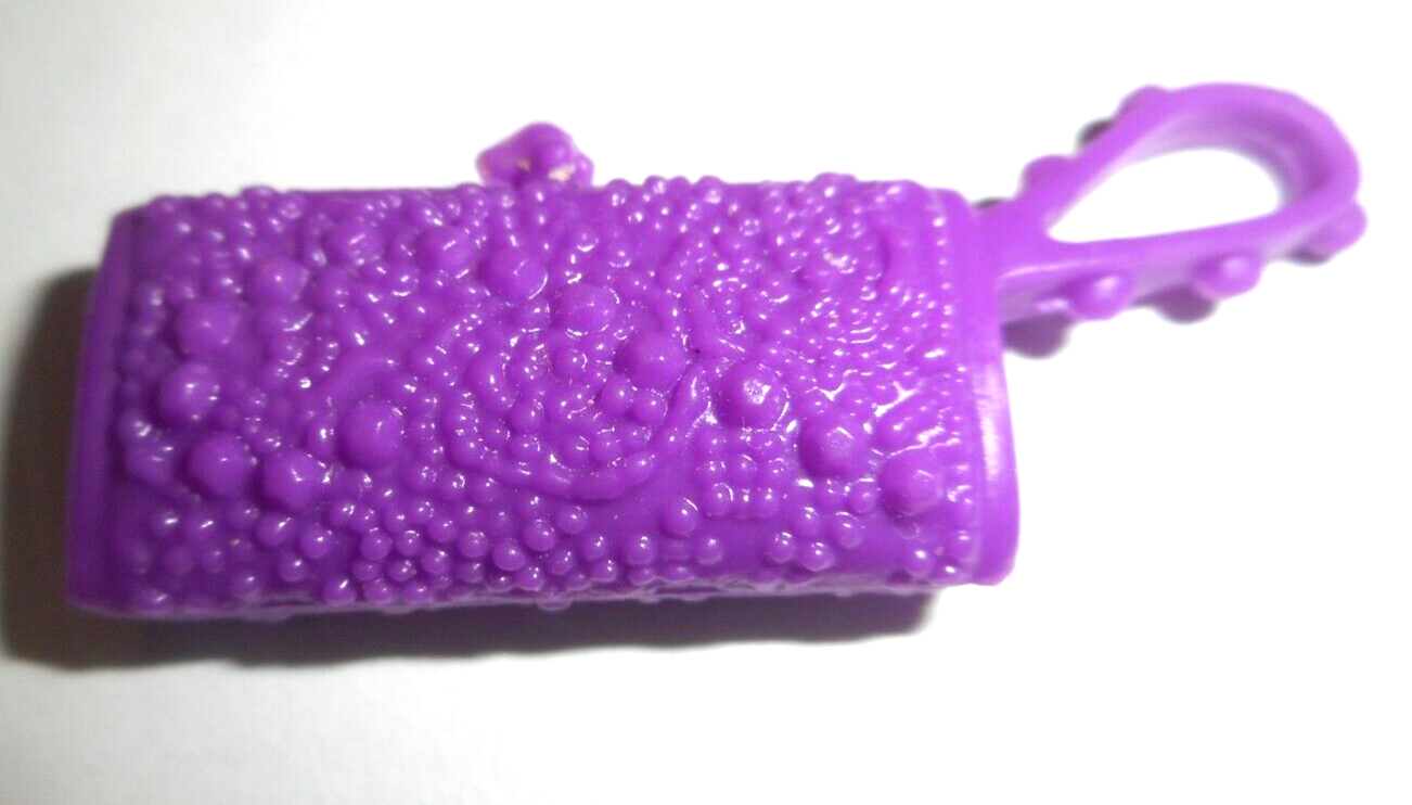 Primary image for Barbie Mattel Purple Textured Plastic Clutch Bag Fashion Doll Accessory Unmarked