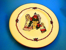 Vintage Fitz &amp; Floyd Victorian Christmas Plate Decorating The Chimney 1982 Japan - £6.93 GBP