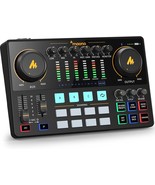 Maono Audio Interface, Maonocaster 10-Channel Podcast Mixer With, Ame2 - $154.94