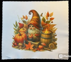 Autumn Gnome Pumpkin Lens Cleaning Cloth Electronics New - $4.00