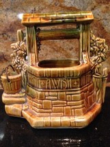 Vintage McCoy, USA Ceramic Wishing Well With Original Chain, Planter or ... - $29.70