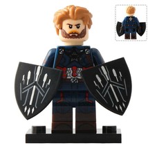 Captain America with Wakandan Shields - Infinity War Marvel Minifigure Toy - £2.32 GBP