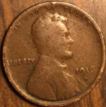 1916 D Usa Lincoln Wheat Small Cent Penny - £1.46 GBP