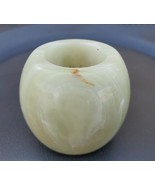 Alabaster Stone Marble Round Candle Holder Dual Sided - $14.93