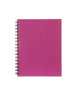 Spirax Hard Cover Twin Wire Notebook A4 (200 pages) - Pink - £28.80 GBP