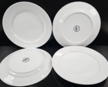 4 Chefs The Best Kitchen Starts Here Dinner Plates Set White Porcelain D... - $68.97