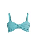 Time And Tru Women&#39;s Sz M (8-10) Popcorn Texture Swim Top Adj Straps GRE... - $17.02 CAD