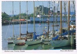 Postcard Harbour Scene Victoria BC - £3.10 GBP