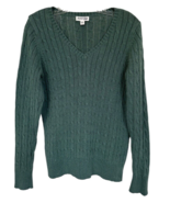 St. John&#39;s Bay Women&#39;s V-Neck Sweater Long Sleeve Size XL Green - $18.99 CAD