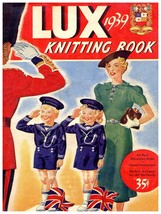 5992 Lux 1939 Knitting book Navy 18x24 Poster.Interior design.Decoration Art - £21.95 GBP
