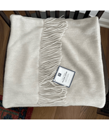 NWT Pottery Barn Teen Dorm Chic Fringe Pillow Cover 16&quot; Grey - $27.97 CAD